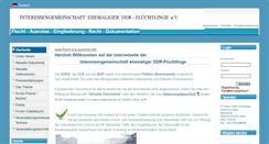 Desktop Screenshot of flucht-und-ausreise.info